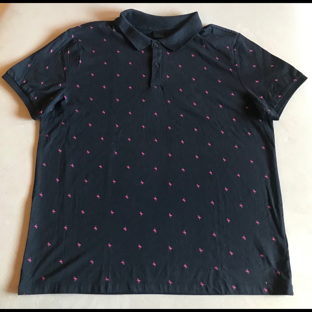 H&M flamingo polo, Men’s Sz XL, NWT